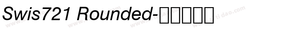 Swis721 Rounded字体转换